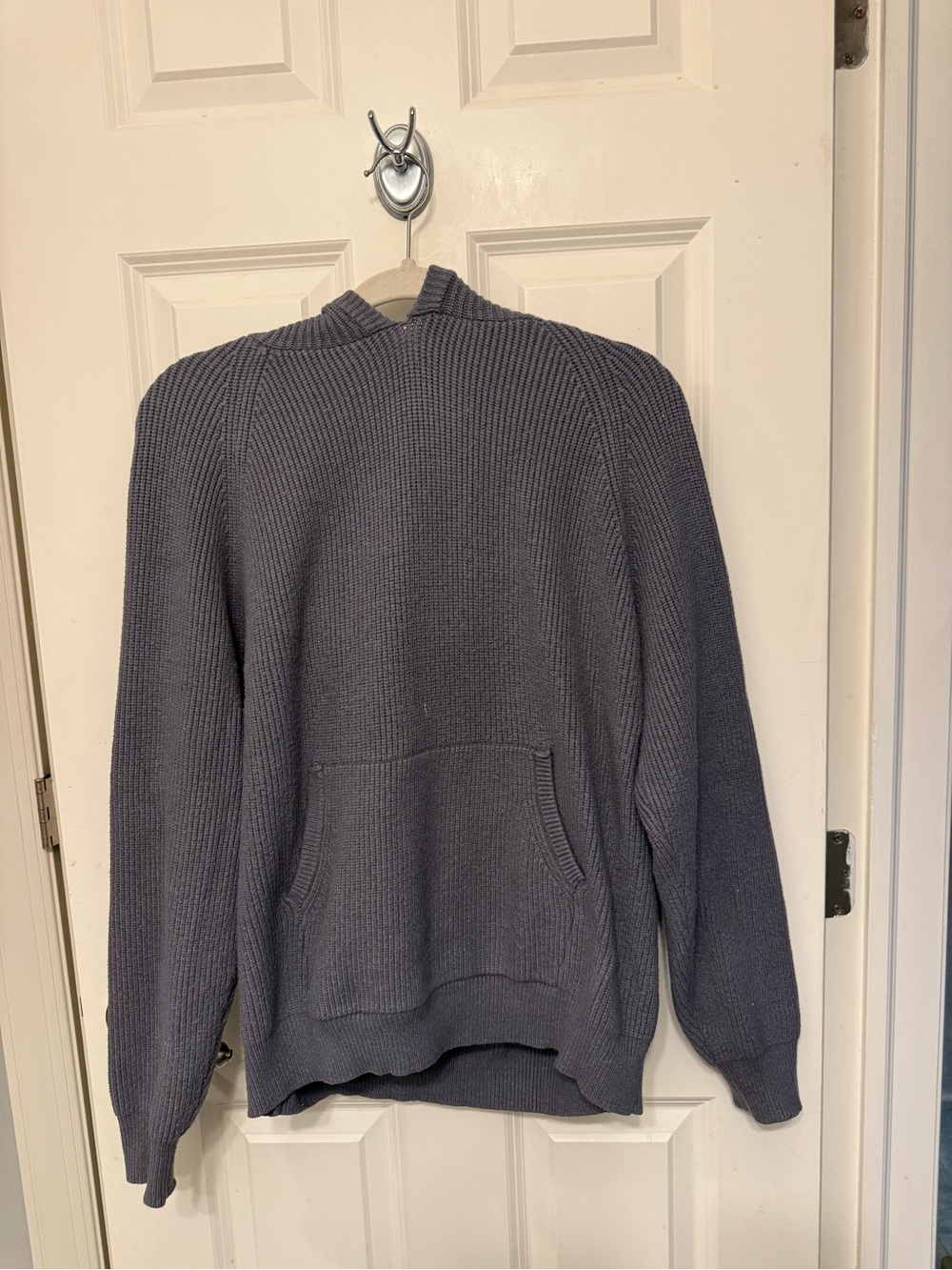 Edikted Hooded Knit Sweater - Charcoal